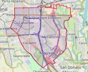 Mappa Municipo 4 di Milano