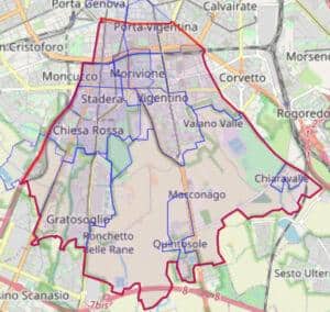 Mappa Municipio 5 di Milano