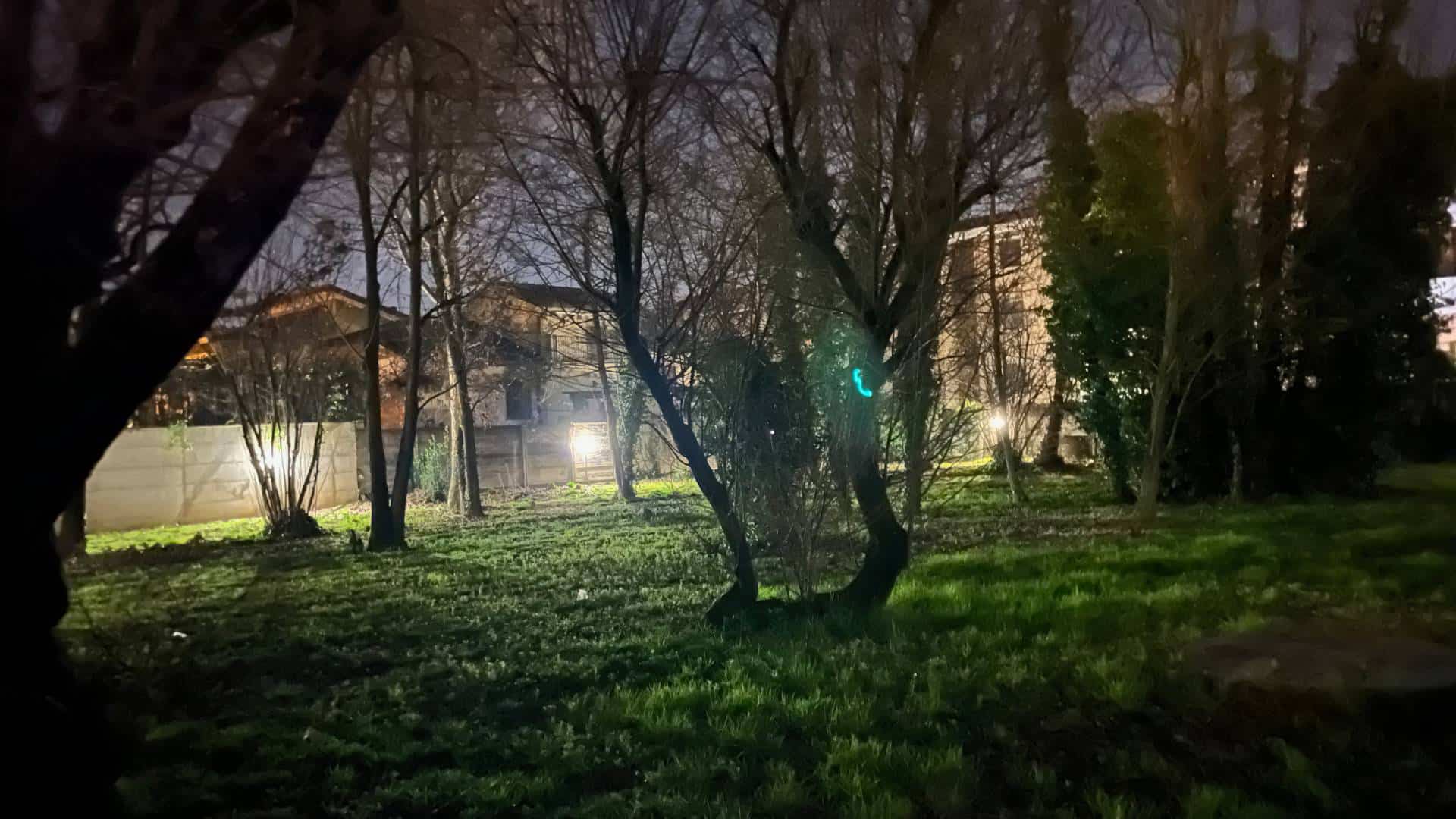 Il Giardino di Villa Mora. Effetto Notte