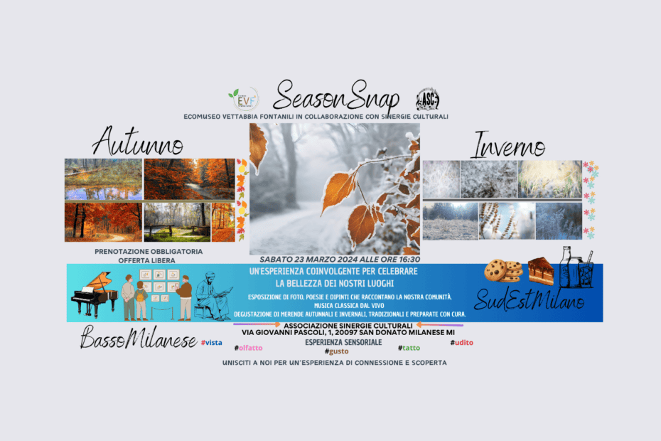 23 Marzo 2024 - SeasonSnap - Evento Autunno Inverno